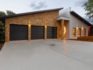 Newly installed elegant looking driveway in Houston, TX